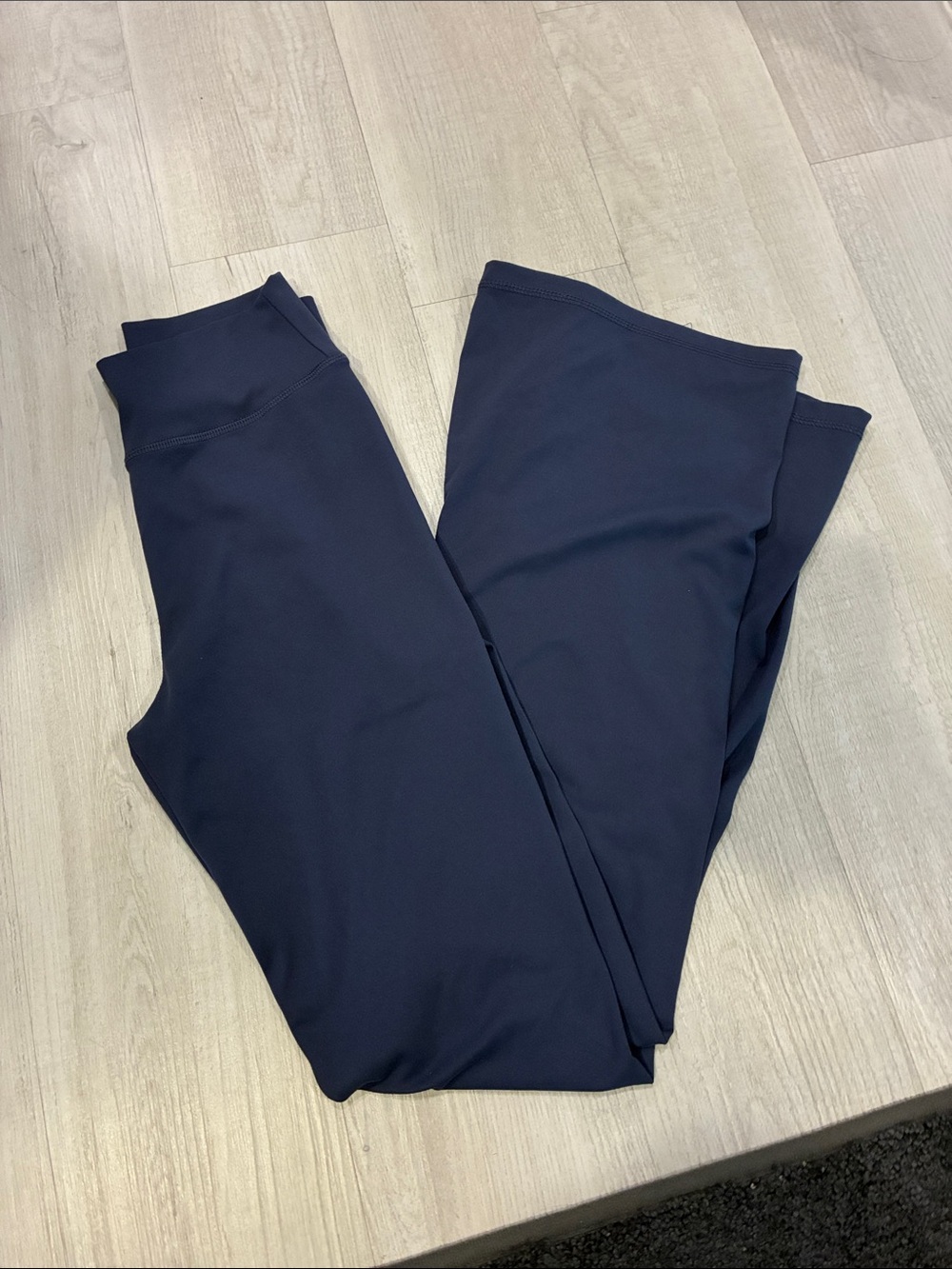 High-Rise Navy Flare Leggings for Women